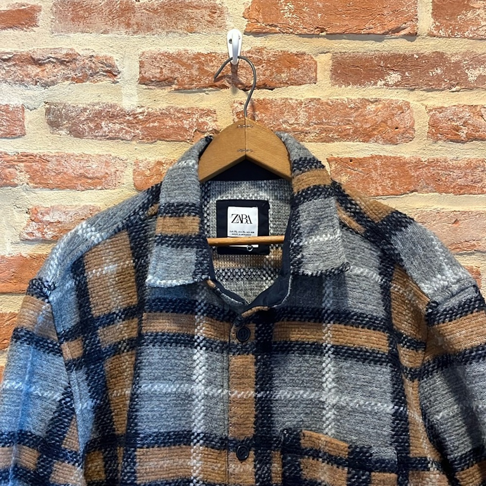 Ultra soft Zara XL Plaid Flannel Overshirt Comfort Fit